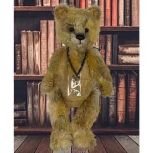 16” Charlie Bears Kylian Isabelle Collection Green Mohair Teddy Bear